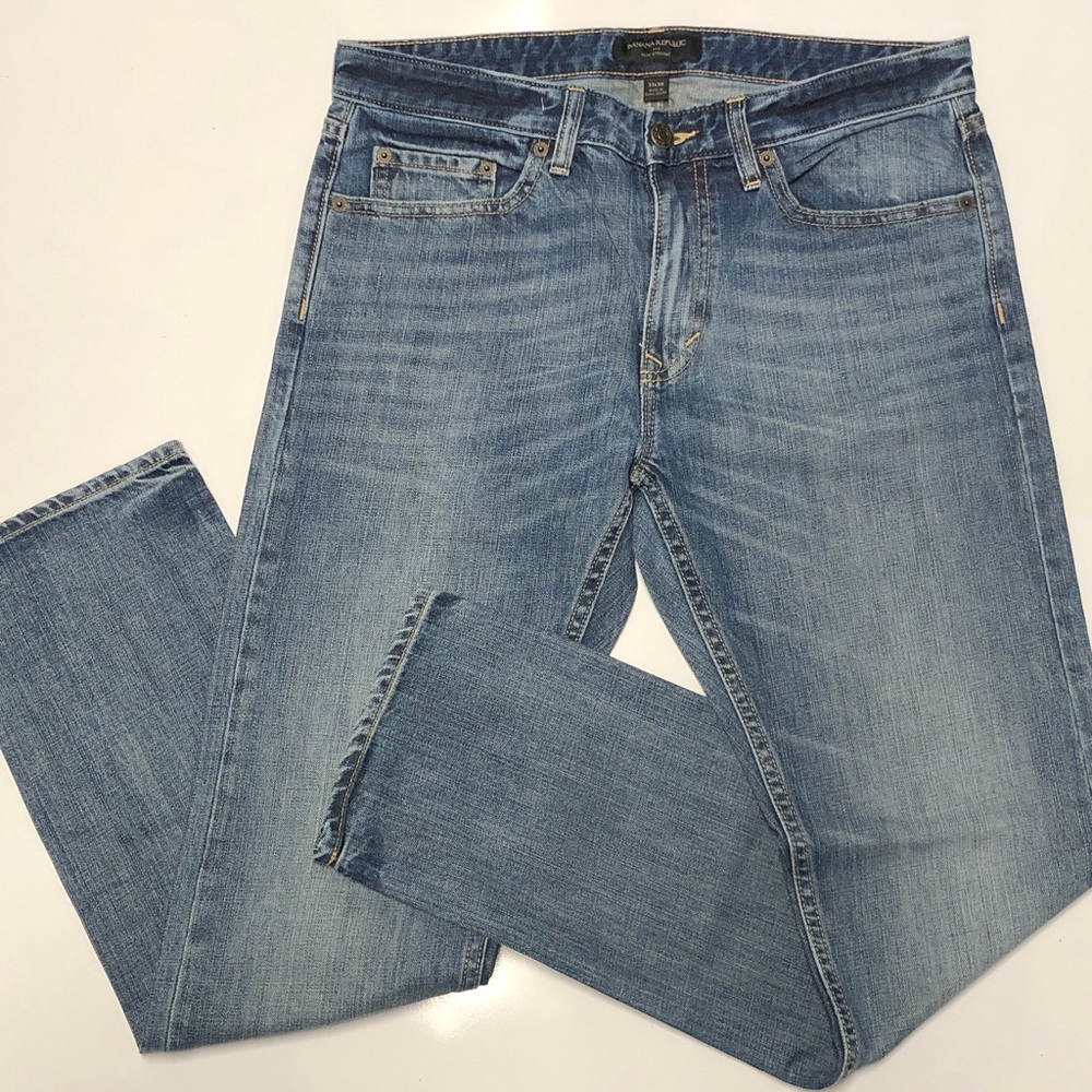 Banana republic slim straight jeans size 31X30